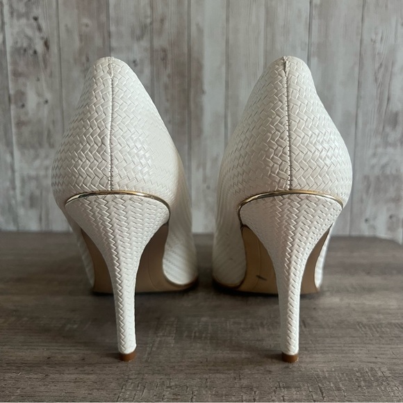 Marc New York Elegant White Textured Women's Pumps 8.5 - Picture 7 of 9